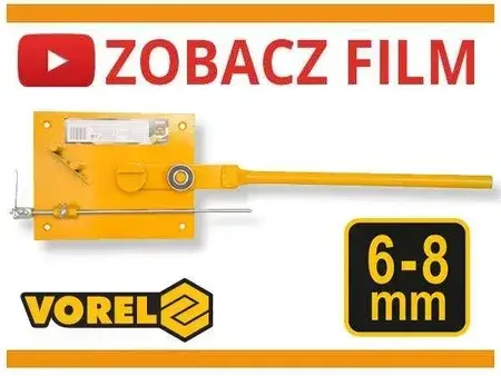 Ручний інструмент Vorel Giętarka łożyskowa do drutu 6-8mm 17x17x5mm 49805, фото 6