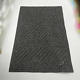 Килимок 90 х 60 см прогумований з ворсом сірий, фото 3