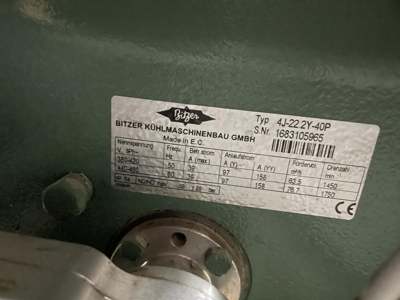 Компресор Bitzer 4J-22.2Y-40P (63.5 m3/h) Вживаний