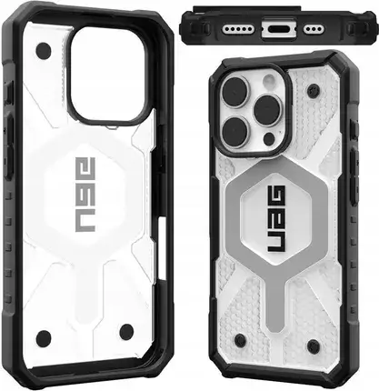 Чохол для телефону Urban Armor Gear Etui Pancerne Pathfinder Clear Mag Do Magsafe Iphone 16 Pro Przezroczyste Z Czarną Ramką, фото 1
