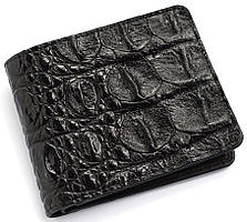 Гаманець зі шкіри крокодила Ekzotic Leather Чорний (cw34_7)