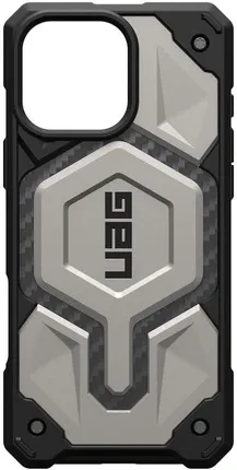 Чохол для телефону Urban Armor Gear Etui Pancerne Monarch Pro Mag Do Magsafe Iphone 16 Max Tytanowo Black Z Włóknem Węglowym