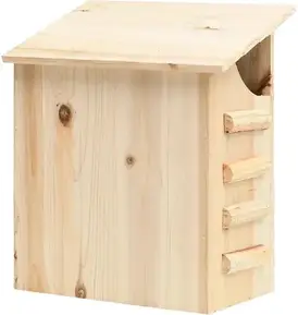 Годівниця для птахів Vidaxl Domek Dla Nietoperzy Lite Drewno Jodłowe 30X20X38Cm