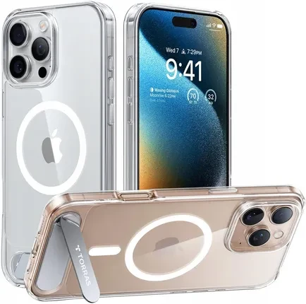 Чохол для телефону Torras Etui Pstand Do Apple Iphone 16 Pro Max Przezroczysty 150 Zł Na Kolejne Za