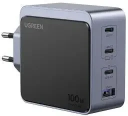 Чохол для телефону UGREEN Nexode Air 100W 3x USB-C USB Gray