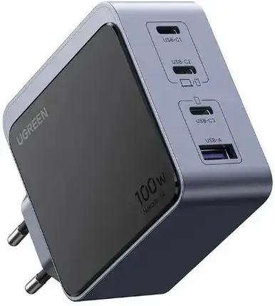 Чохол для телефону UGREEN Nexode Air 100W 3x USB-C USB Gray, фото 4