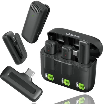 Аксесуар для смартфона Ulanzi Mikrofon Krawatowy Bezprzewodowy Podwójny Usb C Do Telefonu Smartfona