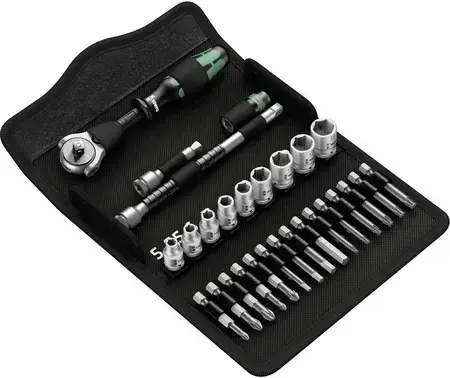 Ключ торцевий Wera Klucze nasadowe 5-13 mm 1/4 16 cz. z grzechotką Zyklop Speed 05004016001, фото 3