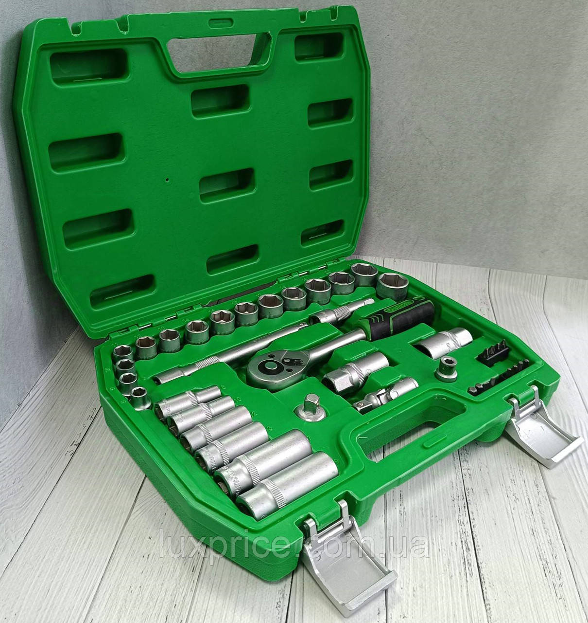 Набір інструментів 3/8", 39 од. INTERTOOL ET-6039SP    Luxprice, фото 1