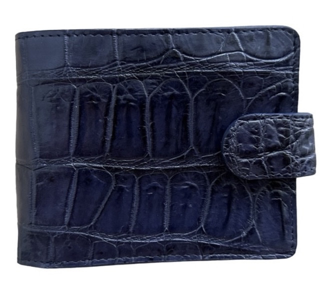 Гаманець зі шкіри крокодила Ekzotic Leather Синій (cw 121)