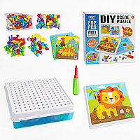 Розвиваюча мозаїка з болтиками і викруткою .TLH-20