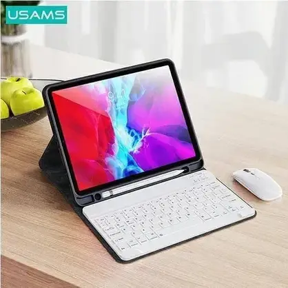 Чохол для телефону Usams Etui Apple Ipad Air 10.9 2020 Winro Keyboard Biała Ip109Yru02 Green, фото 3