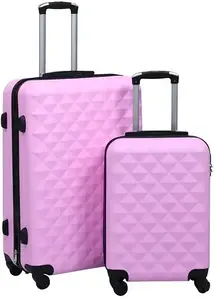 Валіза twardych walizek na kółkach, 2 szt., Pink, ABS