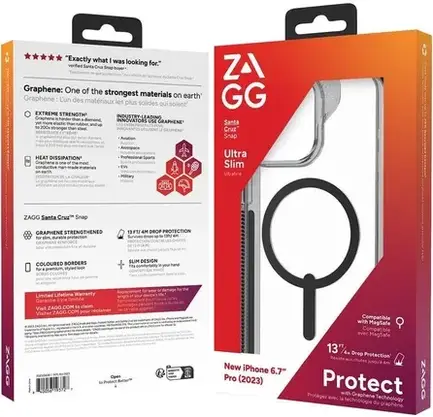 Чохол для телефону Zagg Etui Santa Cruz Snap Magsafe Do Apple Iphone 15 Pro Max Black, фото 3