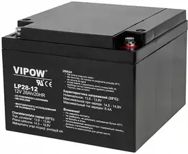 Мотозапчастина Vipow Akumulator Żelowy Ładowalny 12V 28AH