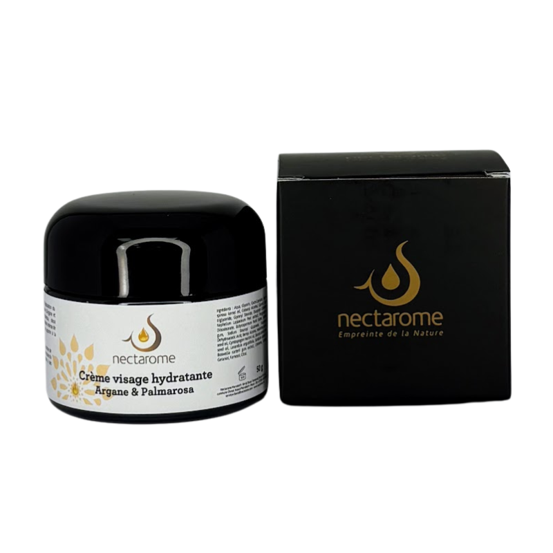 Зволожуючий крем для обличчя арганія та пальмароза Nectarome,50 мл