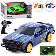 Машинка для дрифту на радіоуправлінні DODGE STRONG NEON Синій | Дрифт машинки на пульті управління | Дрифтова машина, фото 8