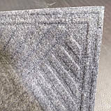 Килимок 90 х 60 см прогумований з ворсом сірий, фото 9