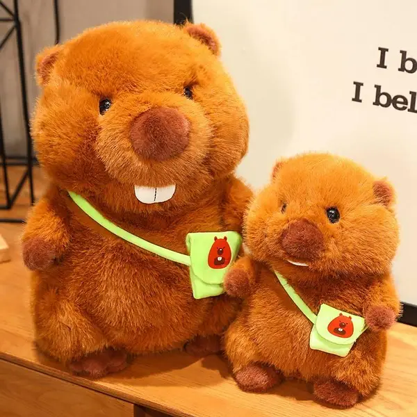 М'яка іграшка Бобер з сумочкою  70см іг77