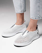 Туфлі перфоровані Krula 28217 36 білі шкіра, фото 2