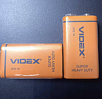 Батарейка Videx 6F22 крона 9V 1 шт.