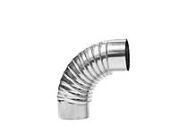 Коліно s=0,4мм d=120мм, 90° гофроване оцинк. ТМ VITAN