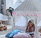 Намет дитячий ігровий сіро-рожевий (Польща), фото 2