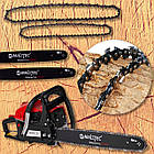 Бензопила ланцюгова 5.7 л.с + олія Maltec (Польща), фото 10