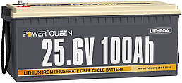 Акумулятор LifePo4 100А·год 25,6V BMS PowerQueen (Німеччина)