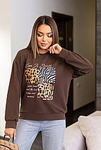 Трикотажний жіночий світшот двонитка "Safari" | Норма і батал, фото 2