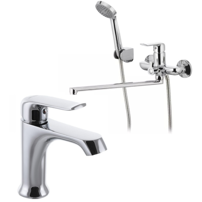 Набір змішувачів для ванни Mixxus Premium Medea 006 та умивальник Mixxus Premium Medea 001