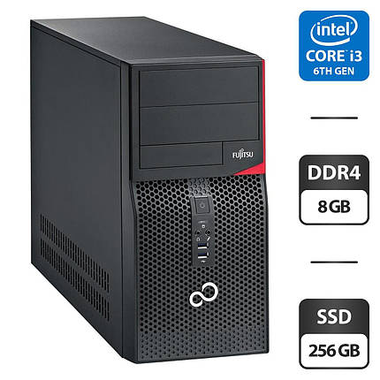 Комп'ютер Fujitsu Esprimo P556 E85 MT/ Core i3-6100/ 8 GB RAM/ 256 GB SSD/ HD 530, фото 1