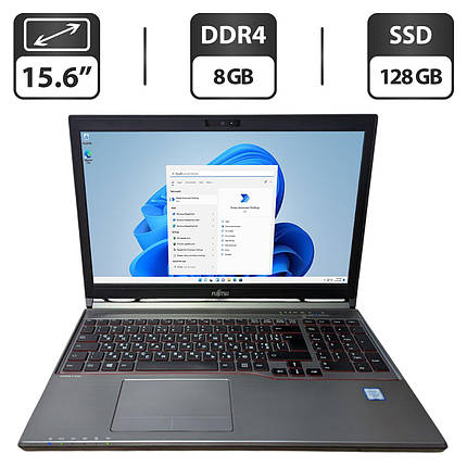 Ноутбук Б-клас Fujitsu LifeBook E756/ 15.6" (1366x768)/ Core i5-6300U/ 8 GB RAM/ 128 GB SSD/ HD 520/ Без АКБ, фото 1