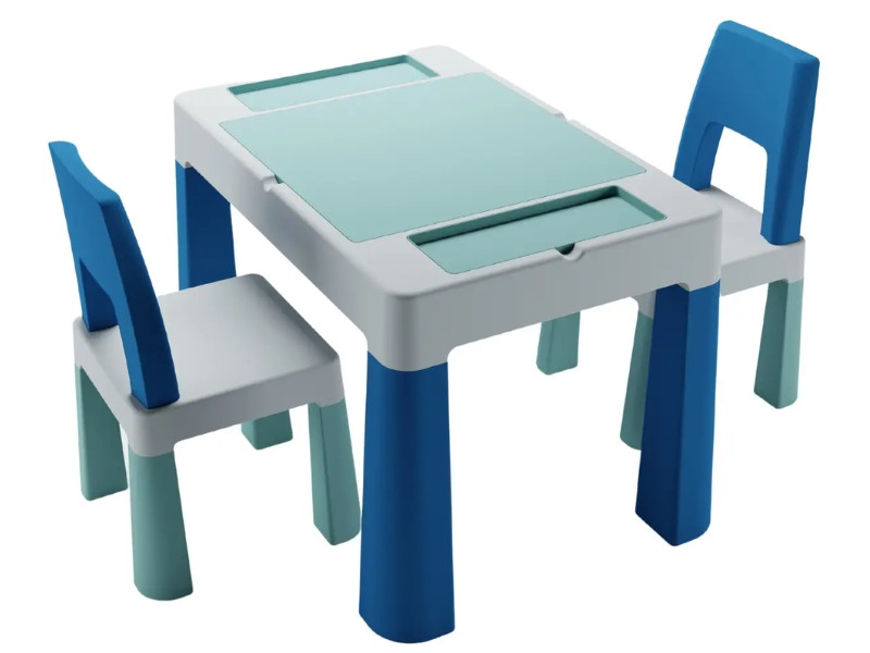 Комплект меблів TEGGI MULTIFUN+2 стільця turquoise navy grey, фото 1