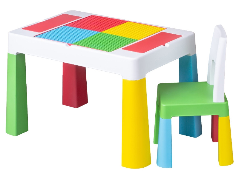 Комплект меблів Multifun table set стіл+1 стільчик Multicolor, фото 1