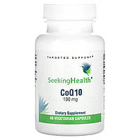 Коензим Q10, 100 мг, CoQ10, Seeking Health, 60 вегетаріанських капсул