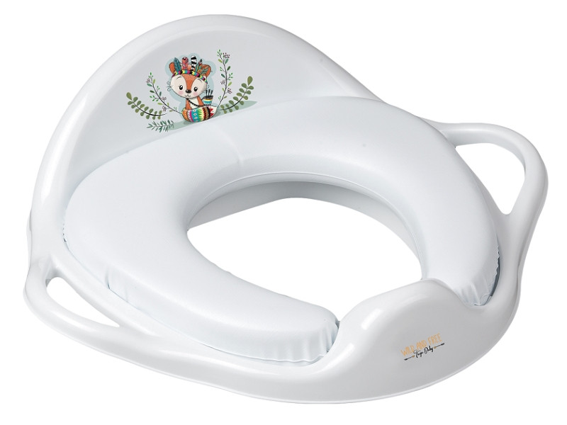 Накладка дитяча антиковзка на сидіння унітазу WILD&FREE LITTLE FOX white