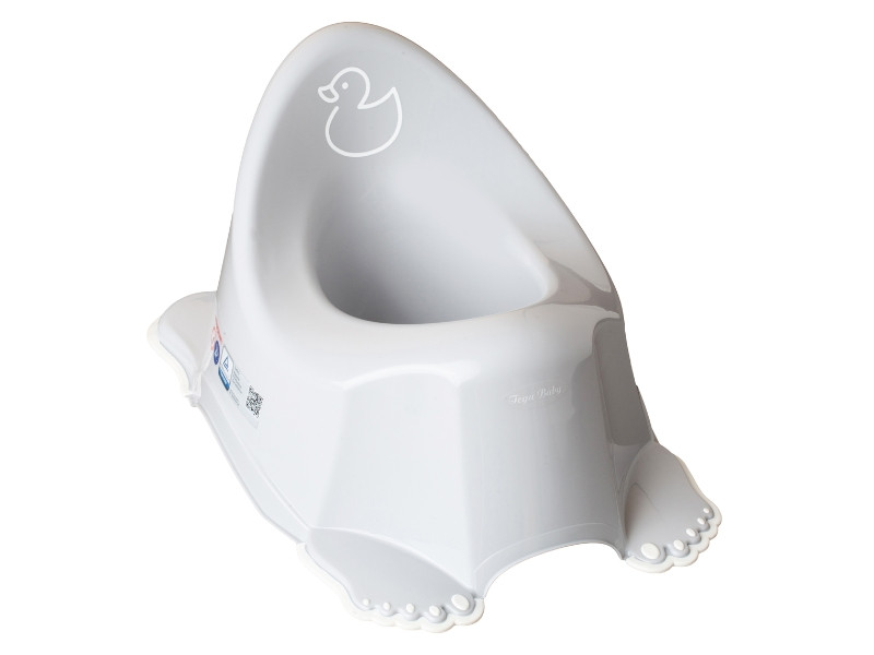 Горщик дитячий антиковзкий DUCK light gray, фото 1