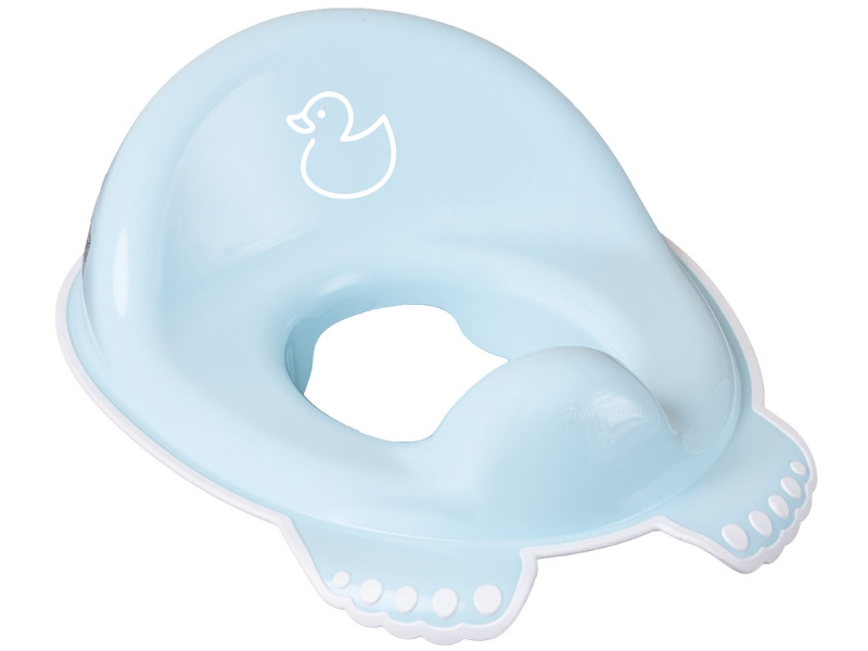 Накладка дитяча антиковзка на сидіння унітазу DUCK light blue, фото 1