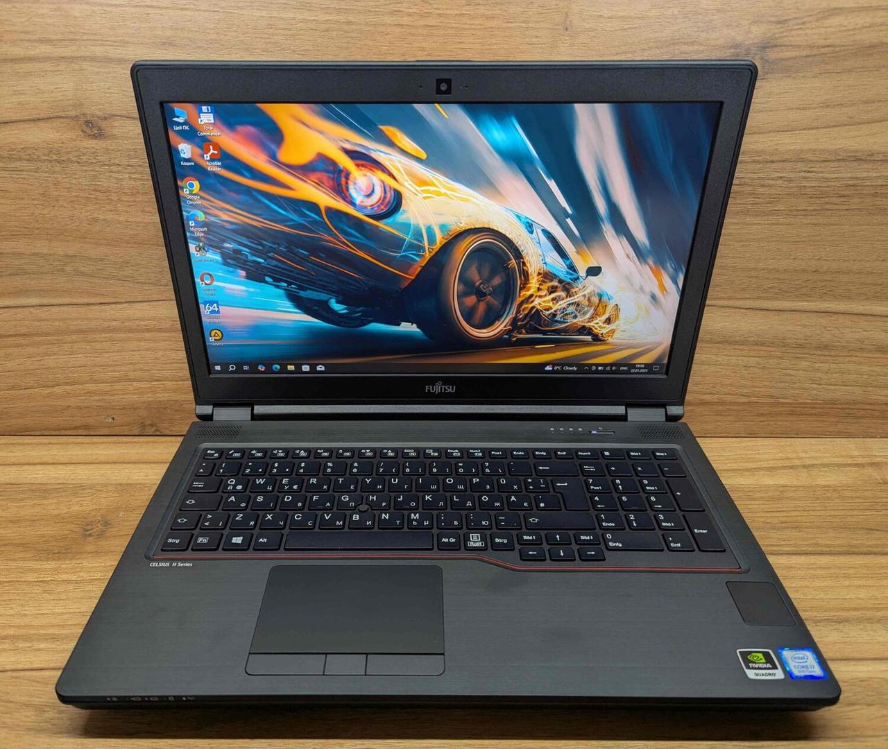 Б/в Ноутбук Fujitsu Celsius H780 15.6" 1920x1080| i7-8750H| 48GB RAM| 512GB SSD+512GB SSD| Quadro P600 4GB