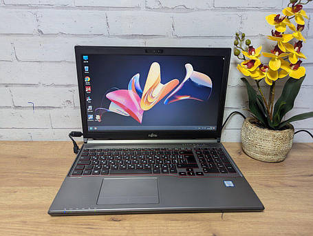 Б/в Ноутбук Б-клас Fujitsu LifeBook E756 15.6" 1366x768| Core i5-6300U| 8 GB RAM| 128 GB SSD| HD 520| Без АКБ, фото 1