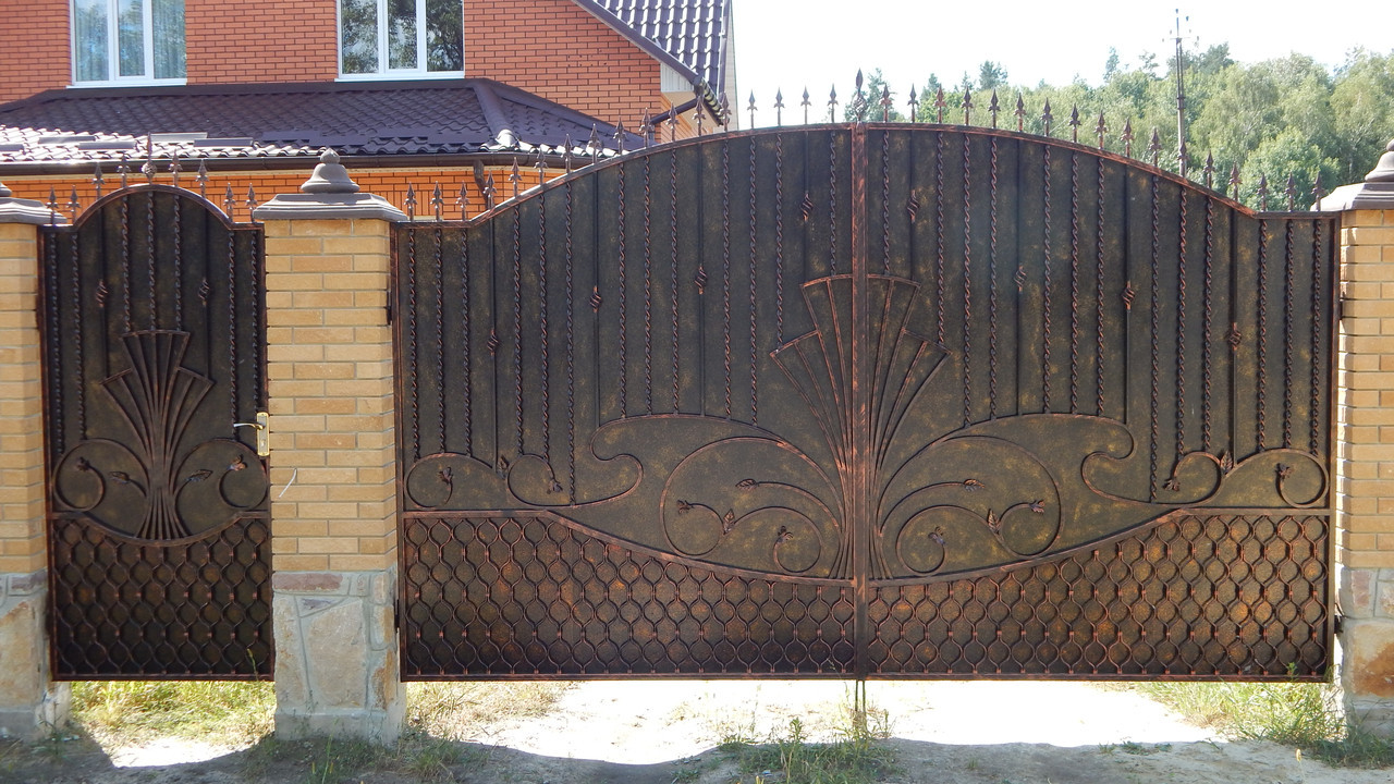 Ворота кованые Віниця - фото 3 - id-p428239548