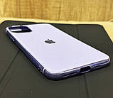 Силіконовий чохол для iPhone 11 Pro Max - Глянець з рамкою під метал, Ліловий, фото 4