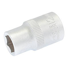 Головка торцева 6-гранна MASTERTOOL 1⁄2" 12 мм L 40 мм CrV 78-0012