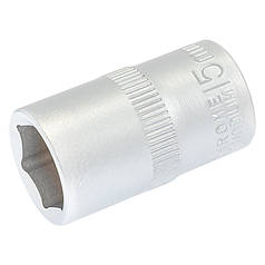 Головка торцева 6-гранна MASTERTOOL 1⁄2" 15 мм L 40 мм CrV 78-0015