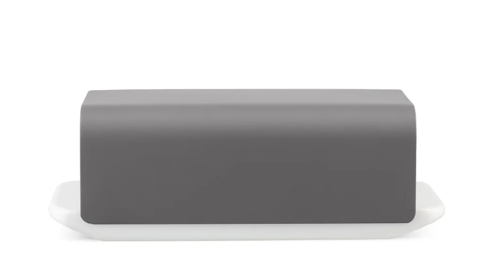 Маслянка Alessi Mattina 21х9 см темно-сіра, фото 1