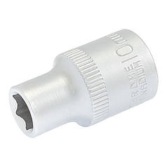 Головка торцева 6-гранна MASTERTOOL 1⁄2" 10 мм L 40 мм CrV 78-0010