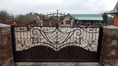 Ворота ковані Гриня, фото 2