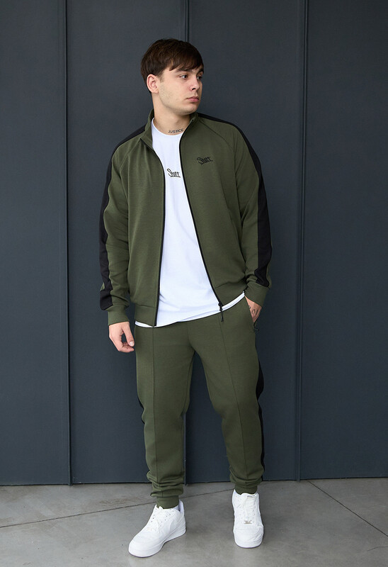 Чоловічий спортивний костюм Staff qix khaki & black