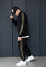 Спортивний костюм зі вставками Staff qix black & khaki, фото 4